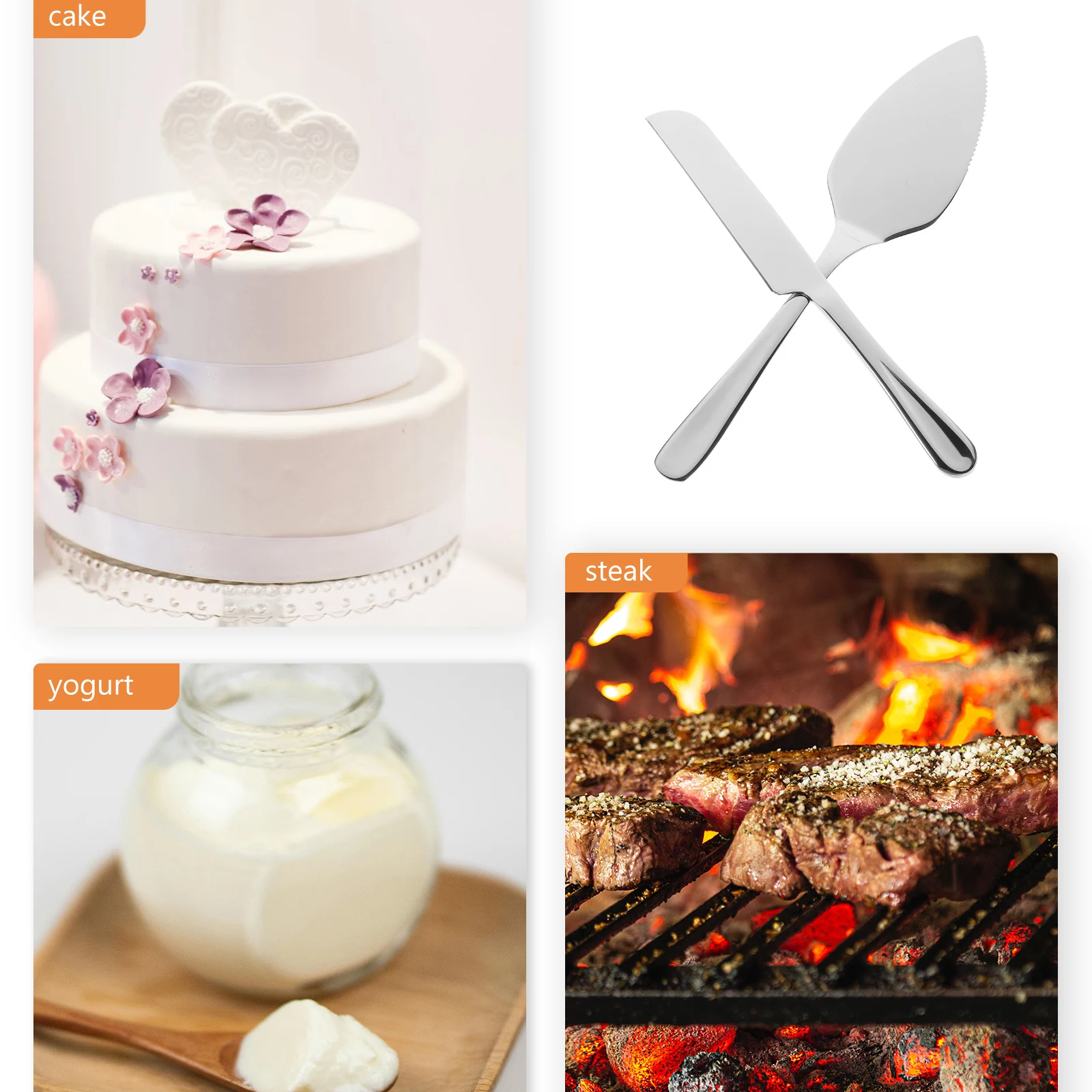 

Cake Shovel Stainless Steel Serving Tool Set Cutting Kitchen Party Wedding Baking Utensil Spade