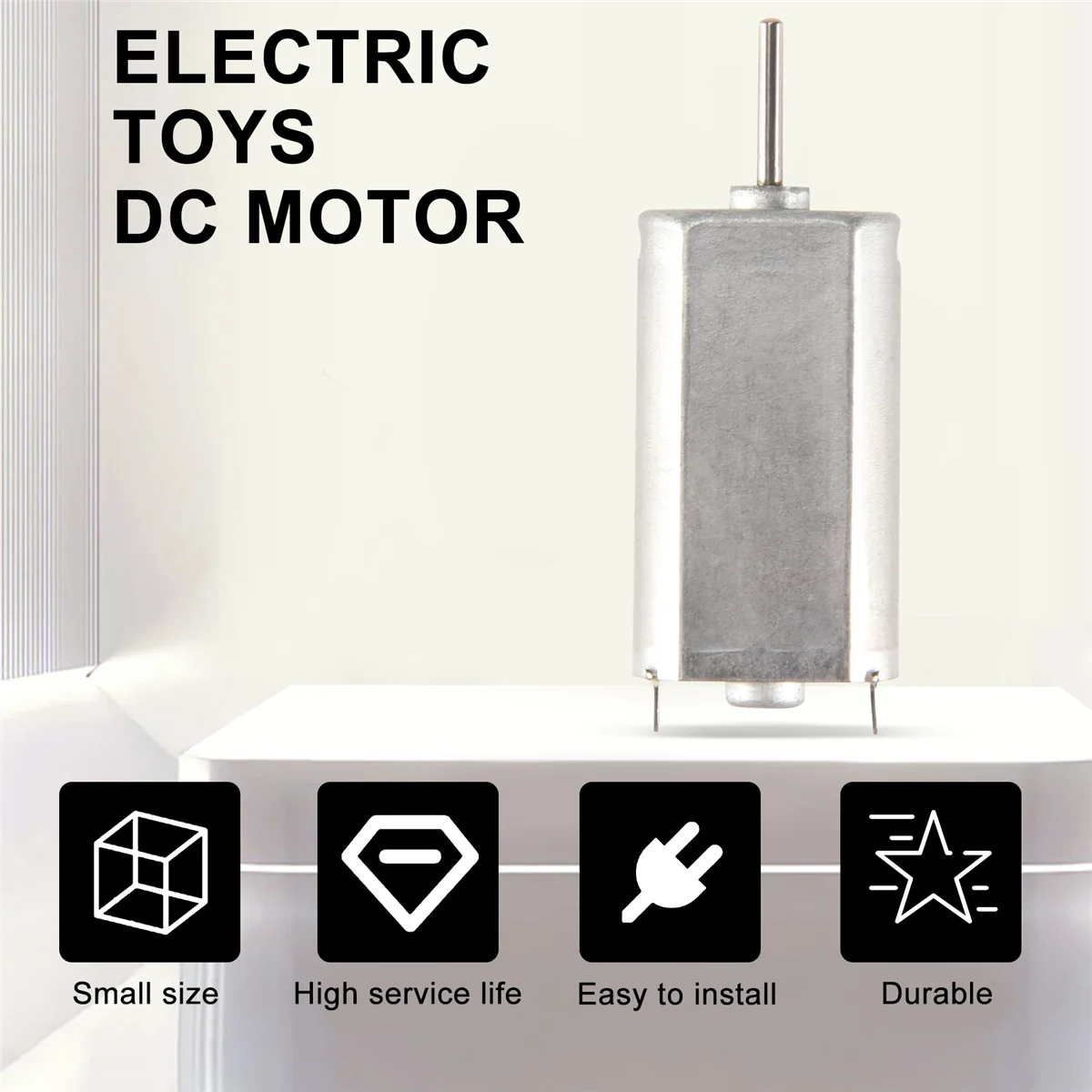 

NNVC 2Pcs DC 9V 30800RPM 2mm Dia Shaft High Speed Model Airplane DC Motor