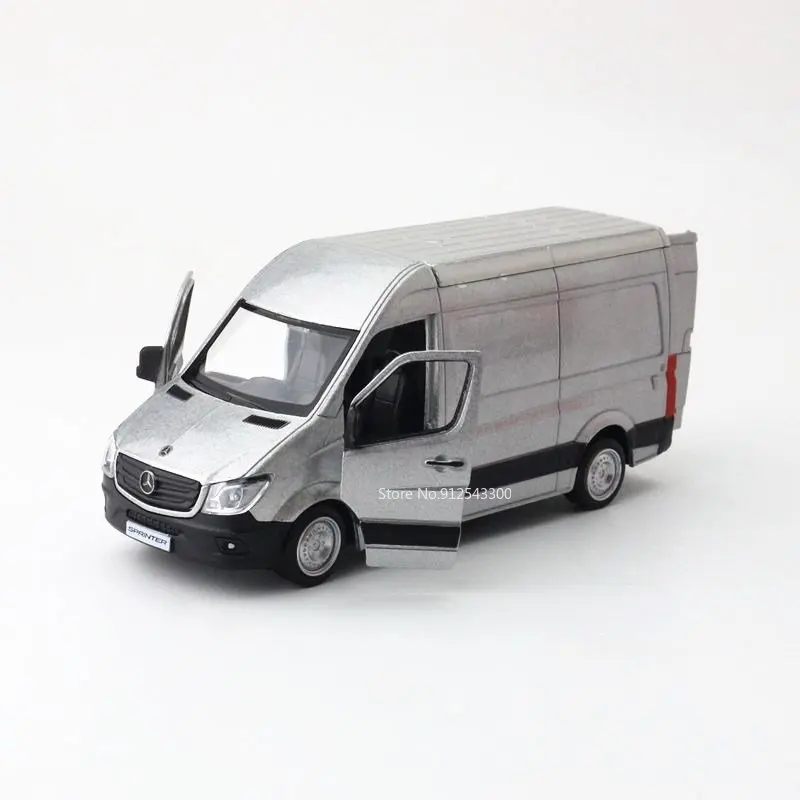 RMZ City 1/36 Mercedes Benz Sprinter Toy Miniature MPV Car Model Alloy Diecasts Vehicles Pull Back Doors Opened Car for Boy Gift