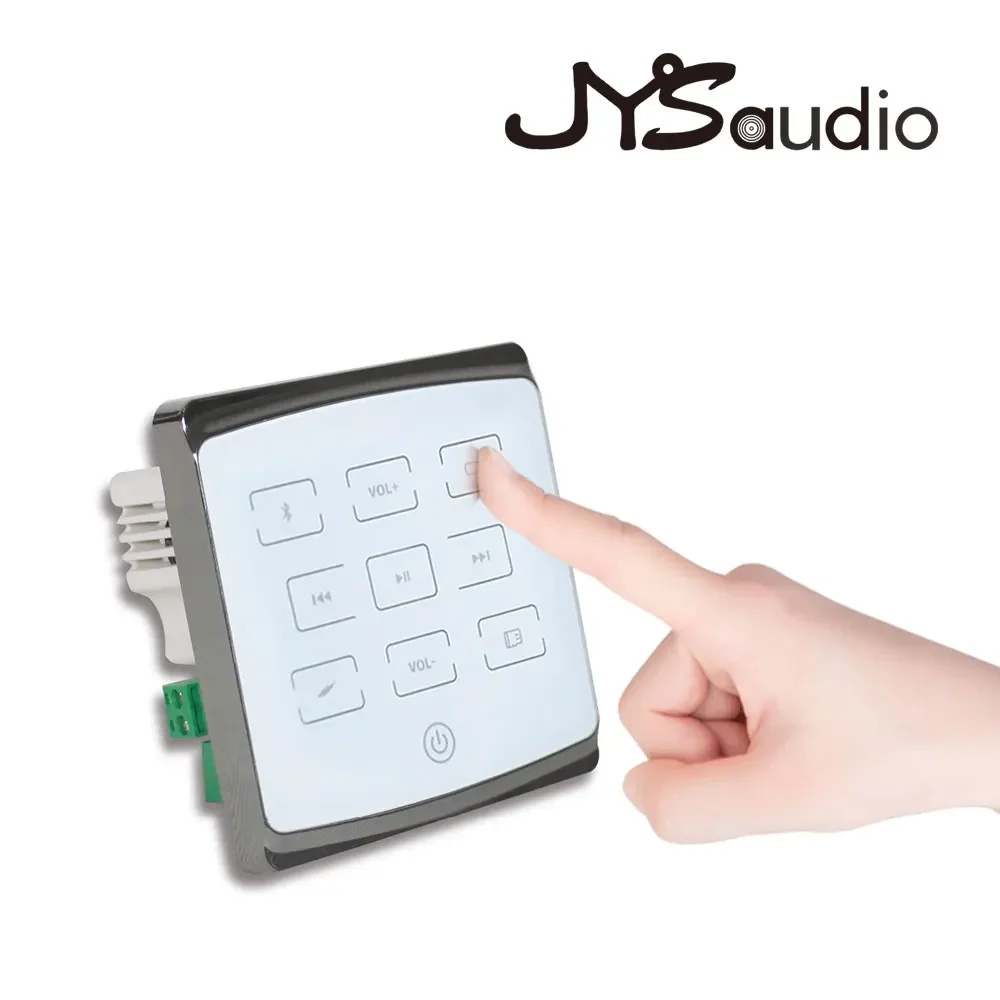 Class D In Wall Amplifier Audio Mini Wall Amp Bluetooth Background Music Panel BT Sound Audio System Support RS485 For Hotel