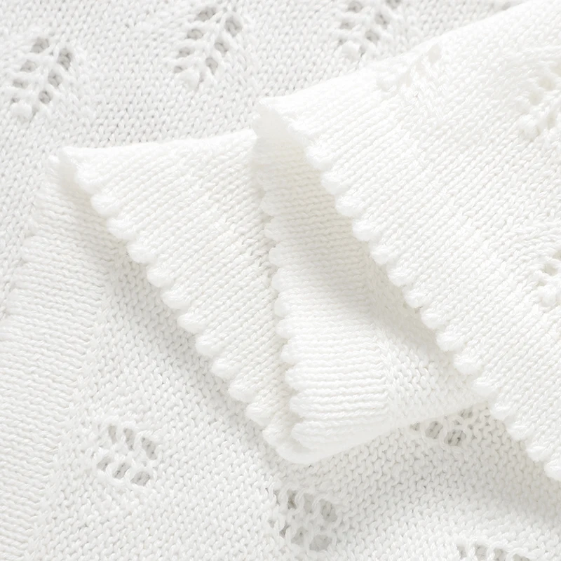 Детские одеяла вязаные 90*70 см для новорожденных мальчиков и девочек, пеленка для коляски, спальные вещи, однотонные хлопковые детские одеяла, коврик