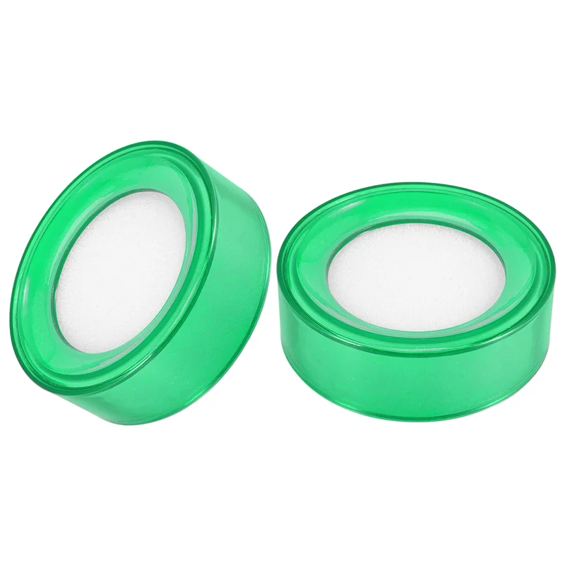 EAS- Plástico Verde 7Cm de Diâmetro Esponja Dedo Caixa de Dinheiro Molhado 2 Pcs