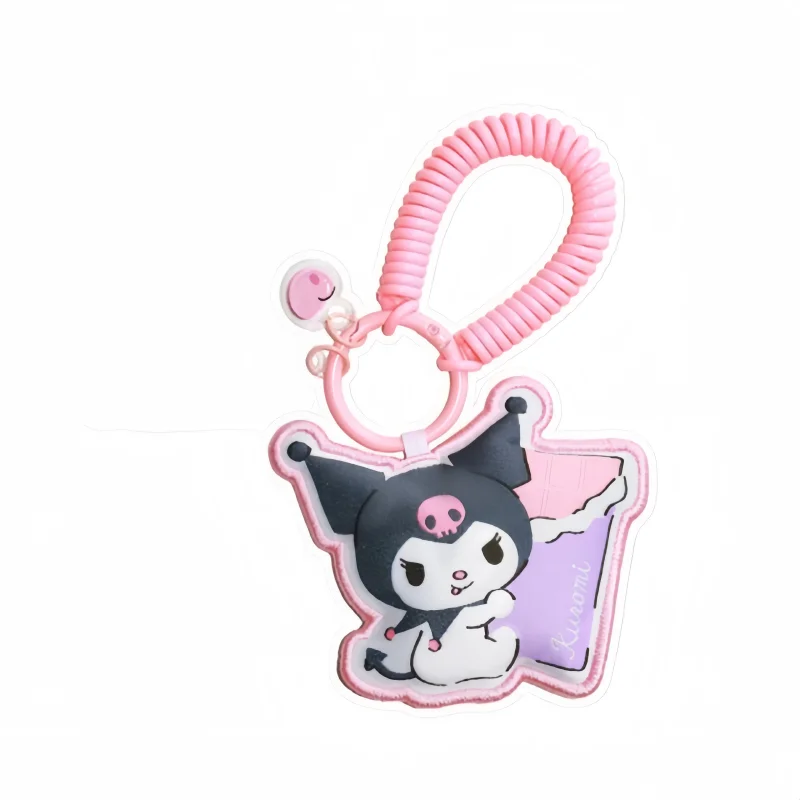 Kawaii HOLLY BOX personagesleutelhanger, Hello, acryl hanger, elastisch koord, sleutelring, tas- en rugzakdecoratie, accessoire, cadeau.