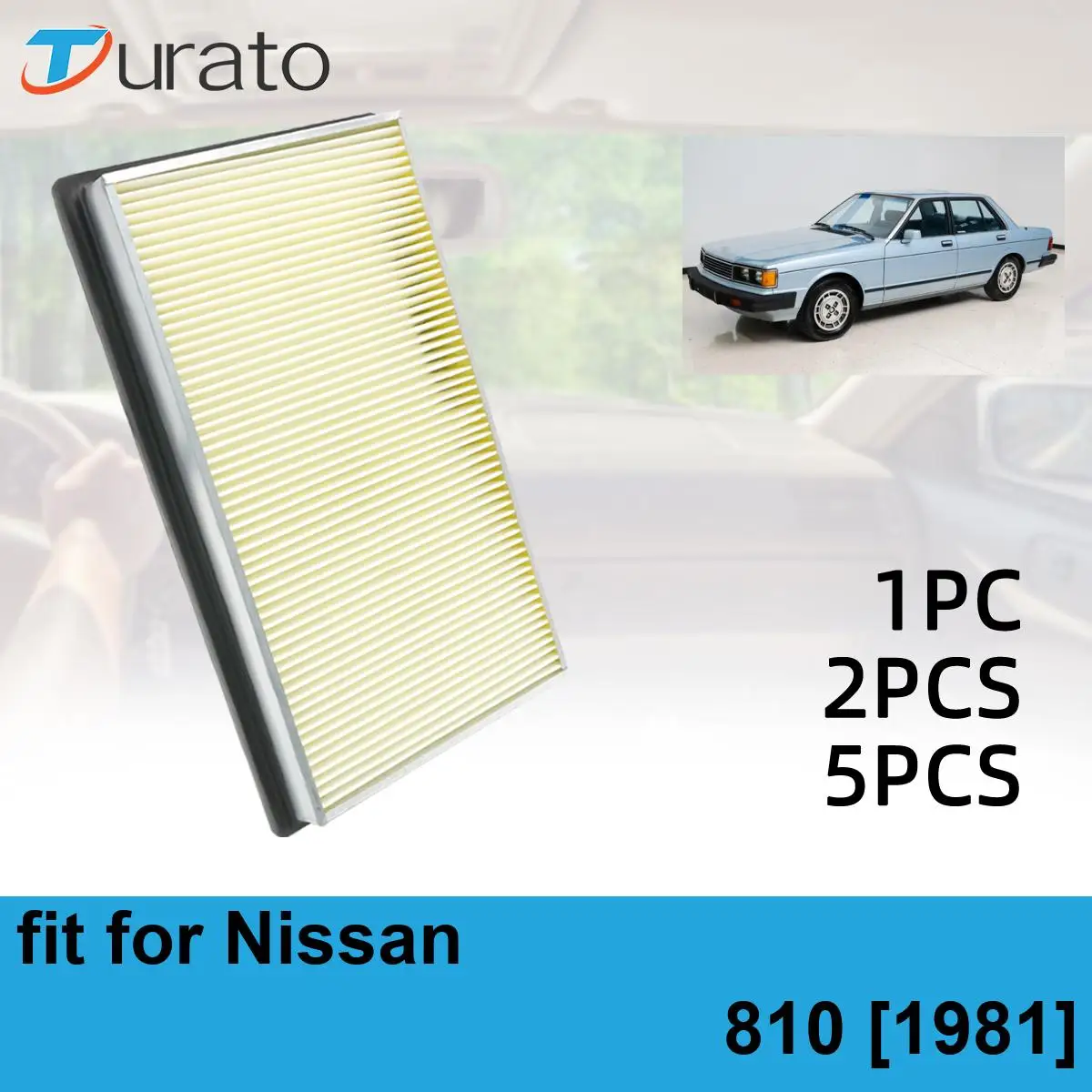 Car Engine Air Filter Pollen Auto Climate Control Gases Replace Accessories Pollen For Nissan 810 1981 CA4309 25043775