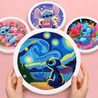 Disney Diamond Painting New 2025 Lilo & Stitch Full Diamond Mosaic Art 5D DIY Cross Stitch Kits Home Decor with Frame