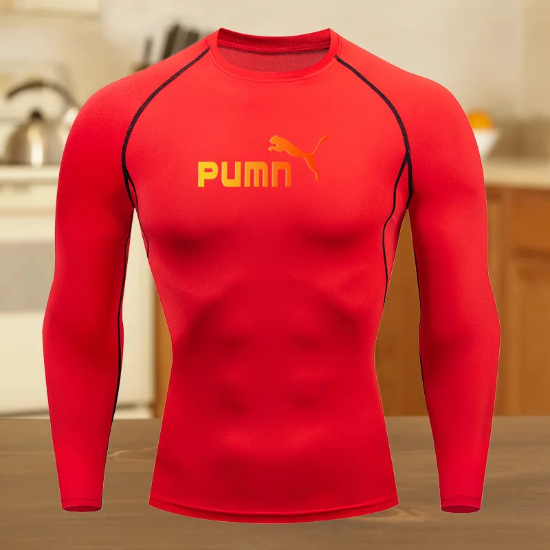 اللياقة البدنية ملابس رياضية البدلة المراهقين تي شيرت الرجال الجرافيك صالح القمم ملابس التدريب الضيقة ضغط الجري كرة السلة الملابس #2