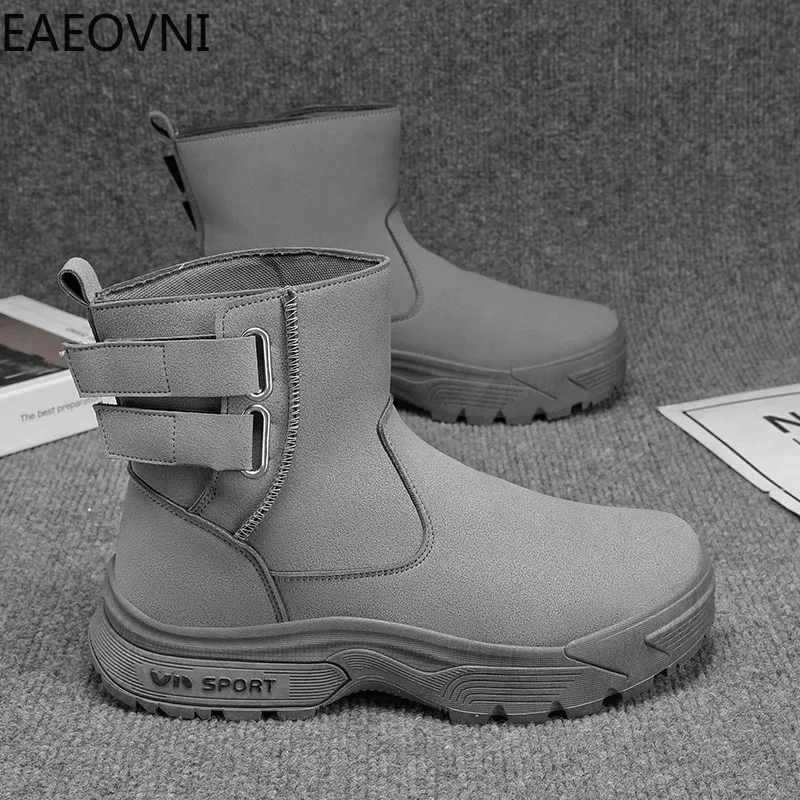 

Men Biker Boot Low Top Lightweight Mens Tooling Boots Keep Warm Easy To Clean Man Safety Shoe Wear-resistant Anti-slip Hot Sale