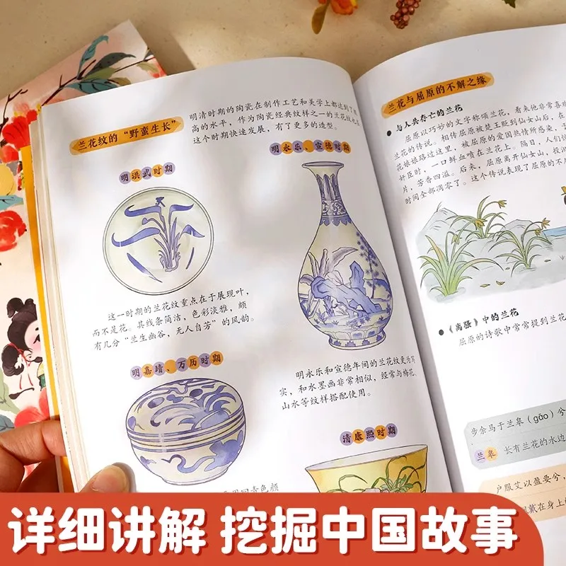 Comic Fun Explanation of Traditional Chinese Colors Pattern Design Painting Drawing Art Book