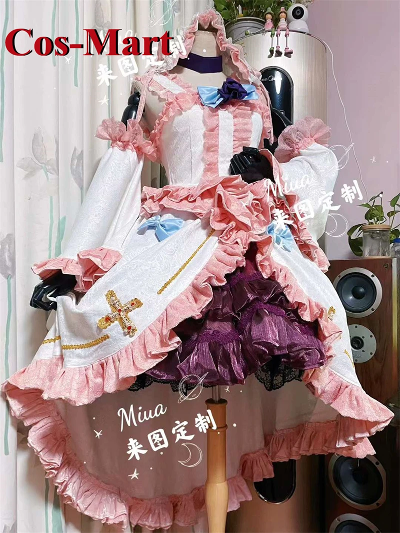 Cos-Mart-Costume de Cosplay de Gokou Ruri, Magnifique Robe Lolita Rose Douce et Blanche, Vêtements de Jeu sur Mesure, ixd'Activité