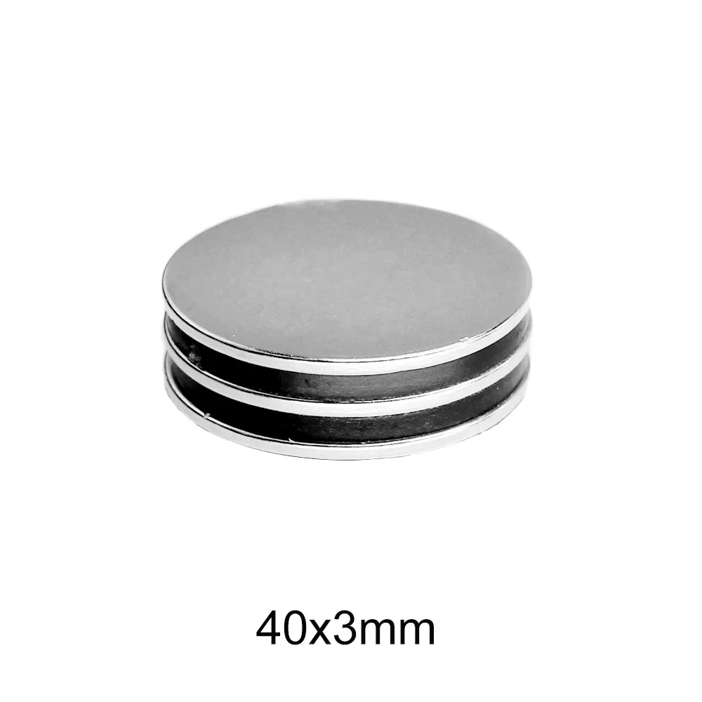 N35 40x2mm 40x3mm 40x5 Magnet Neodymium strong Magnets Nickle Coating 40*5  Motor Search Magnetic Fridge DIY Balls Toy Machine