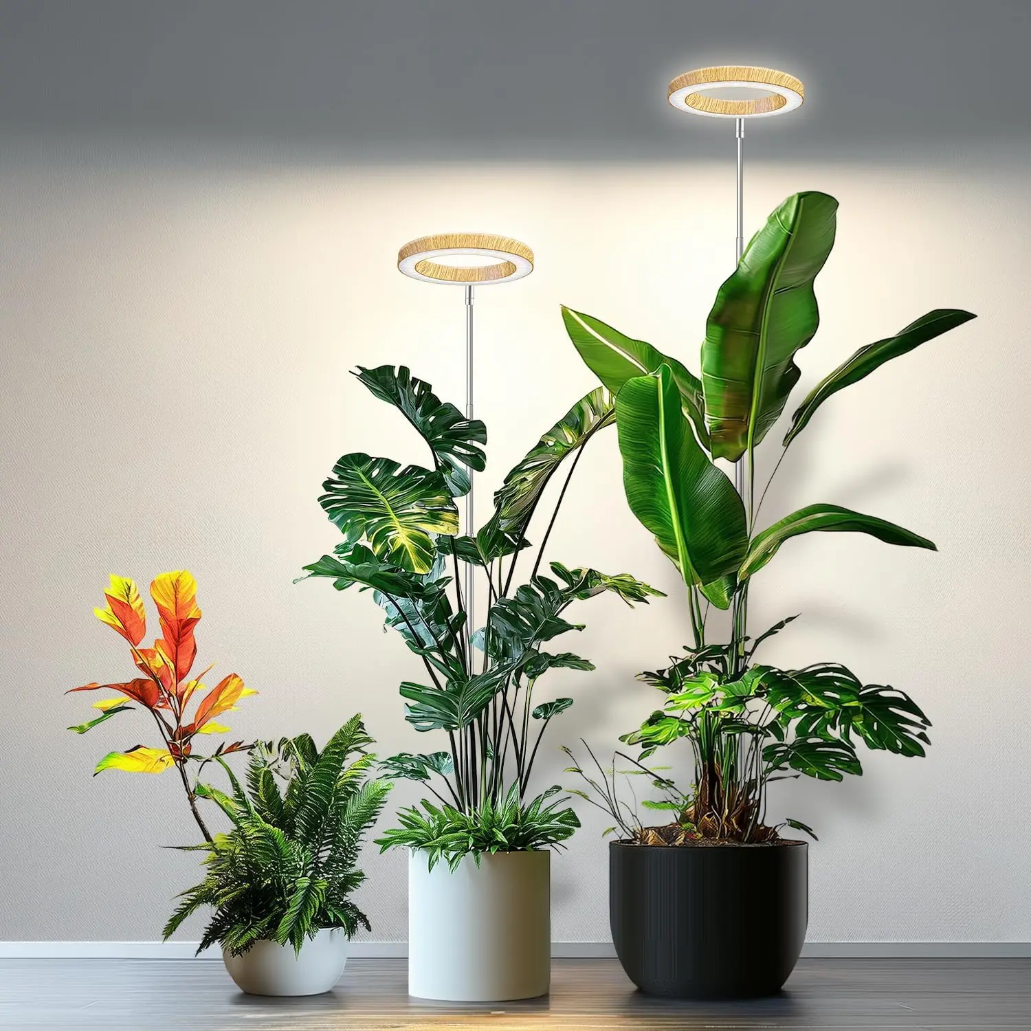 

Grow Lights for Indoor Plants, Full Spectrum Plant Grow Light with 6/12/16H Timer, 3 Color Modes, 5 Brightness, 10'-65