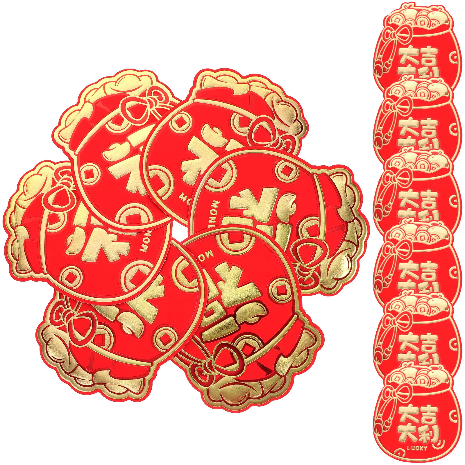

12Pcs Red Envelopes Paper Money Pouches New Year Gift Dragon Design Convenient Secure 2024 Chinese New Year Packets