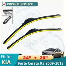 For Kia Forte Cerato K3 2009 2010 2011 2012 2013 Koup Accessories Front Window Windscreen Wiper Blade Brushes for Car U J Hook