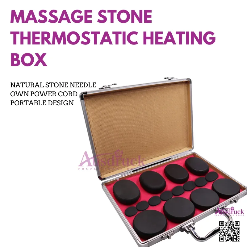

Portable Massage Stone Heating Box: Relax & Soothe with Natural Stones