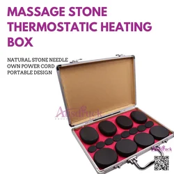 Portable Massage Stone Heating Box: Relax & Soothe with Natural Stones