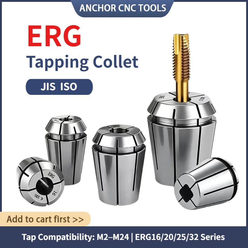 ER ERG Tap Collets Tapping Collet Taps ERG32 ERG16 ERG20 ERG25 Square Tapping ER Collet ISO JIS Taps Collets Milling Tools