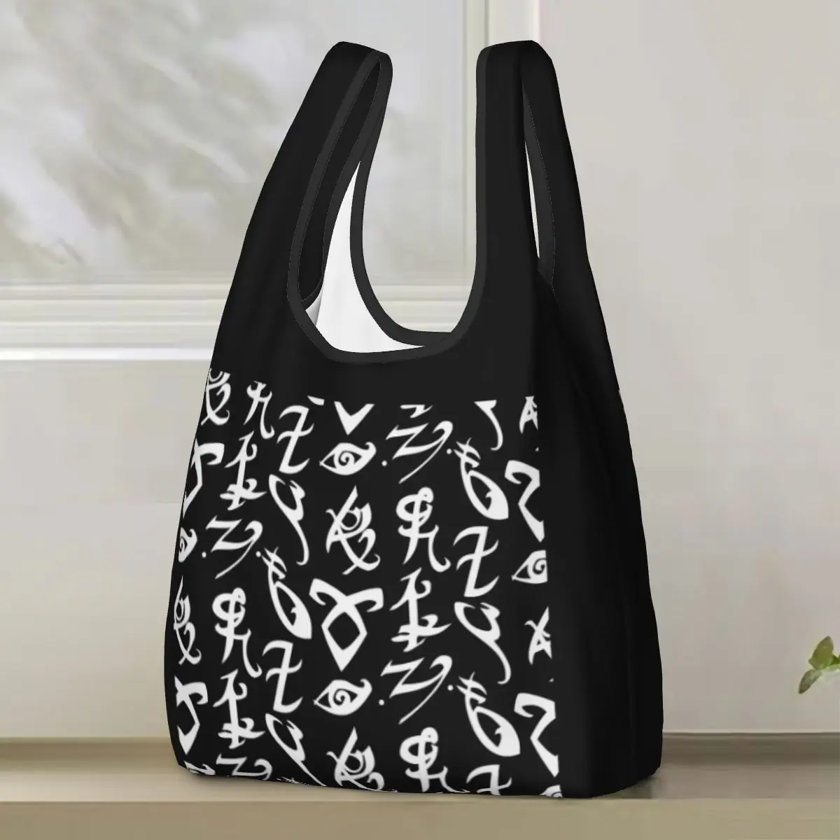 

Сумеречные охотники, руны Сумеречных охотников, портативные сумки-тоут, многоразовая сумка-шоппер на плечо, продуктовая сумка