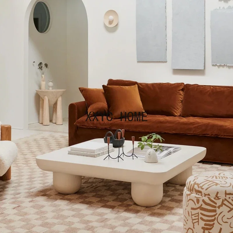 

Coffee Table Art Tea Table Special-Shaped Misty Square Table Nordic Modern