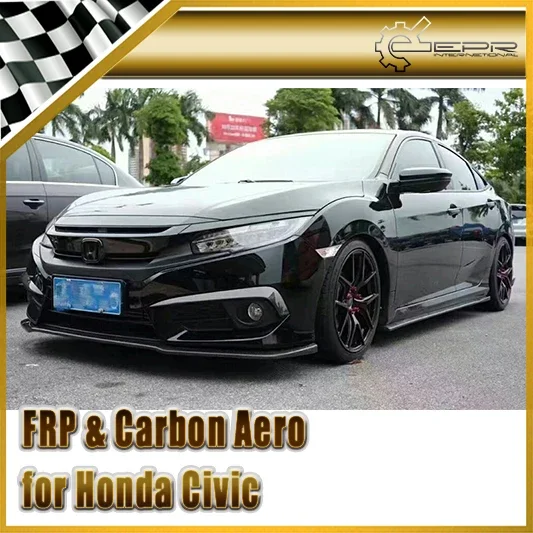 

Автомобильный Стайлинг для Honda 10-го поколения Civic FC CM-стиль, расширение боковой юбки из углеродного волокна
