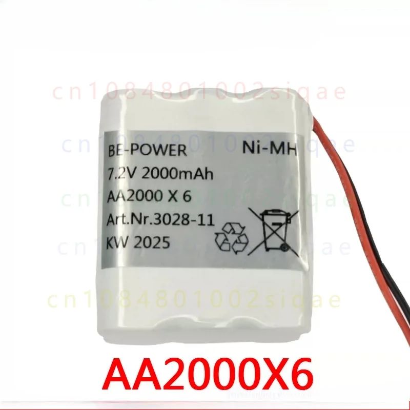 FOR COHN Art.Nr.3028-11 7.2V 2000mAh 6PCS AA2000 BE-POWER Rechargeable Battery Pack
