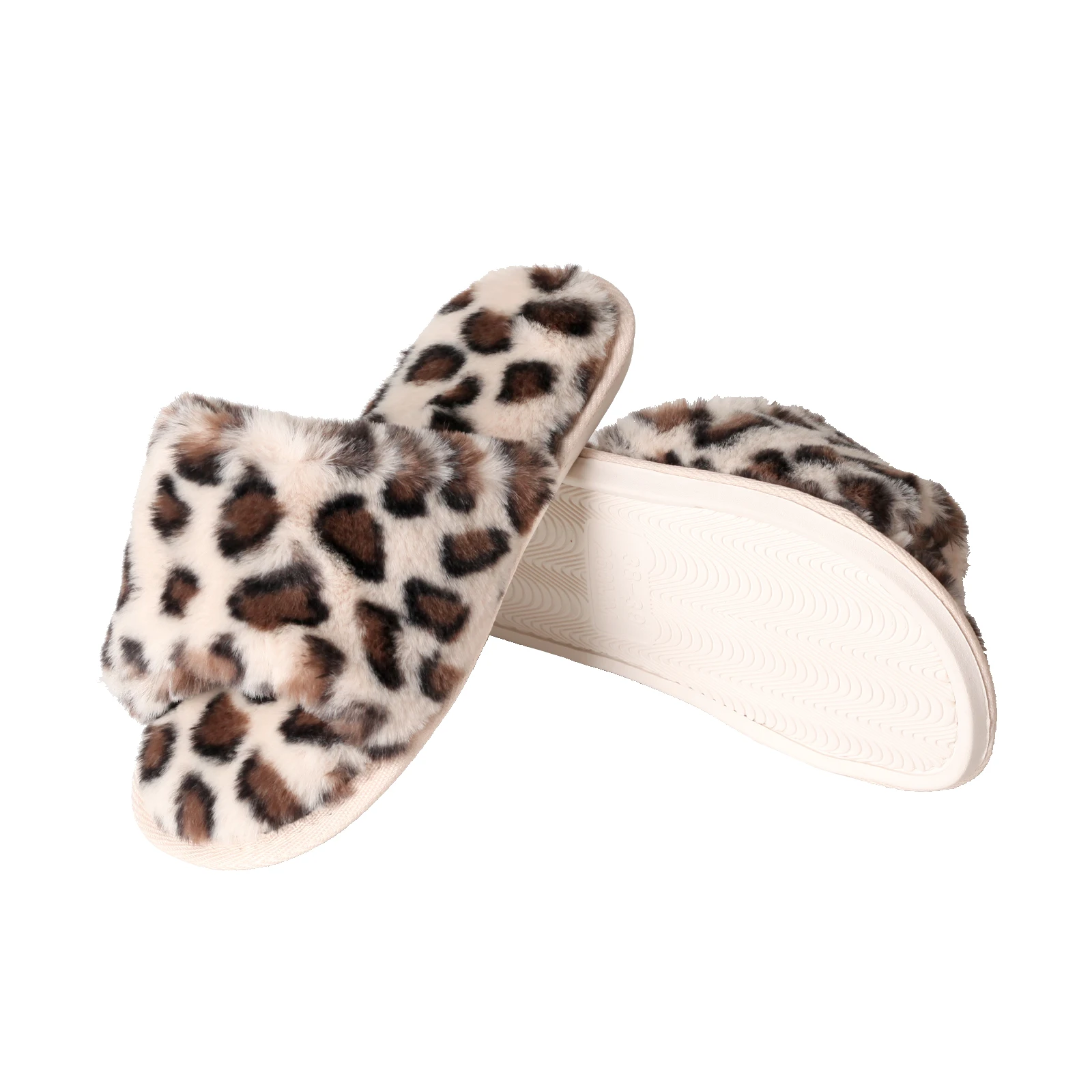 Autumn and Winter Indoor Women's Fashionable Leopard Plush Thin Soled Slippers image 5