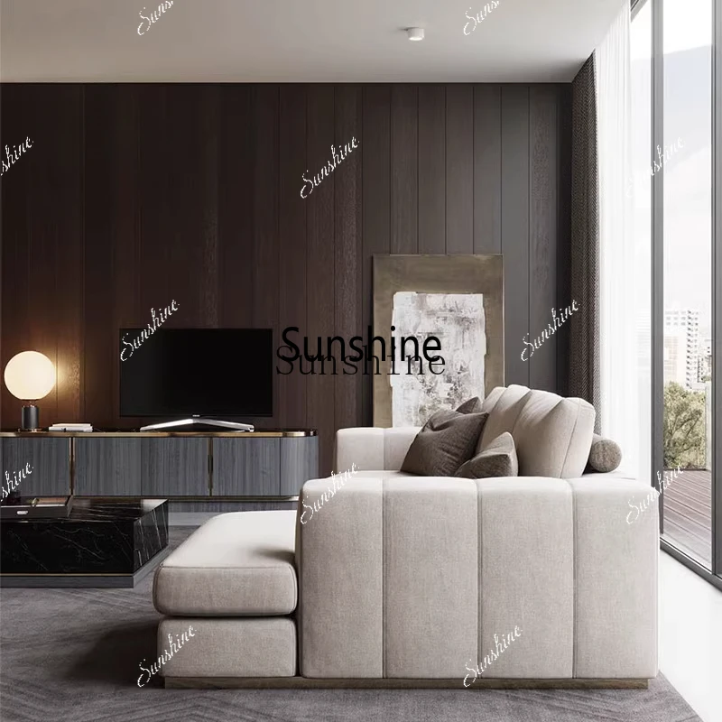 Light luxury TV small apartment audio-visual cabinet post-modern simple living room design furnitureX