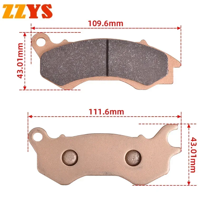 Motorcycle Front Brake Pads Disc Tablets For HONDA SH125i SH 125i Mode ANC 125 E 2014-2022 20 2021 For PEUGEOT Django 50 Allure