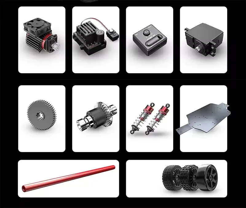1:14 90KM/H High-Speed Brushless RC Car Drift Racing Model Toy Professional Remote Control Car Pull Racing Car Toy Metal Chassis