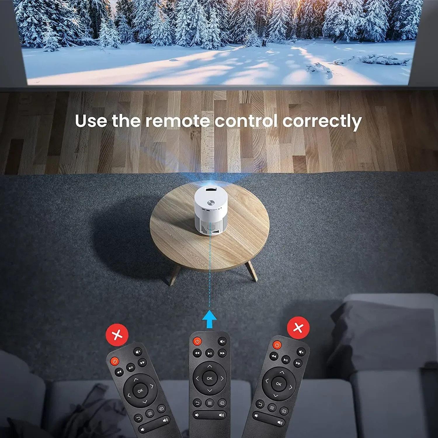 انخفاض الشحن P40 المحمول 5000 لومينز الأصلي 1080P LCD LED كامل HD واي فاي فيلم السينما المنزلية جهاز عرض صغير محمول