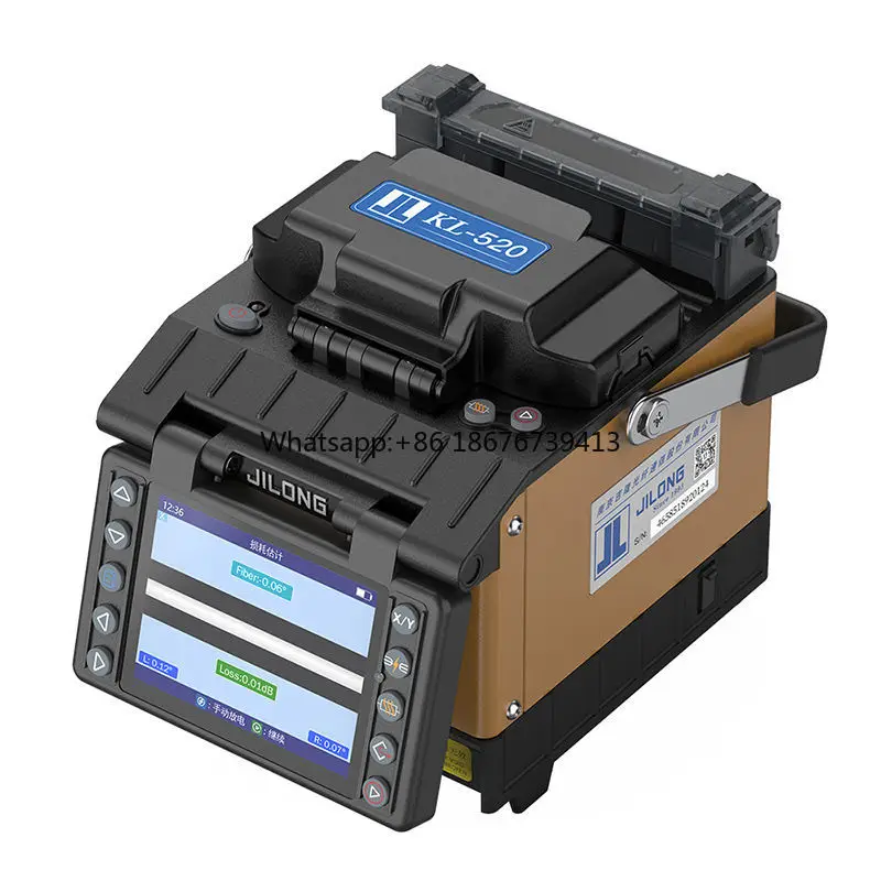 KL-520 Optical Fiber Splicing Machine 8s Splicing 18S Heating Automatic Fusion Welding 4 Motors