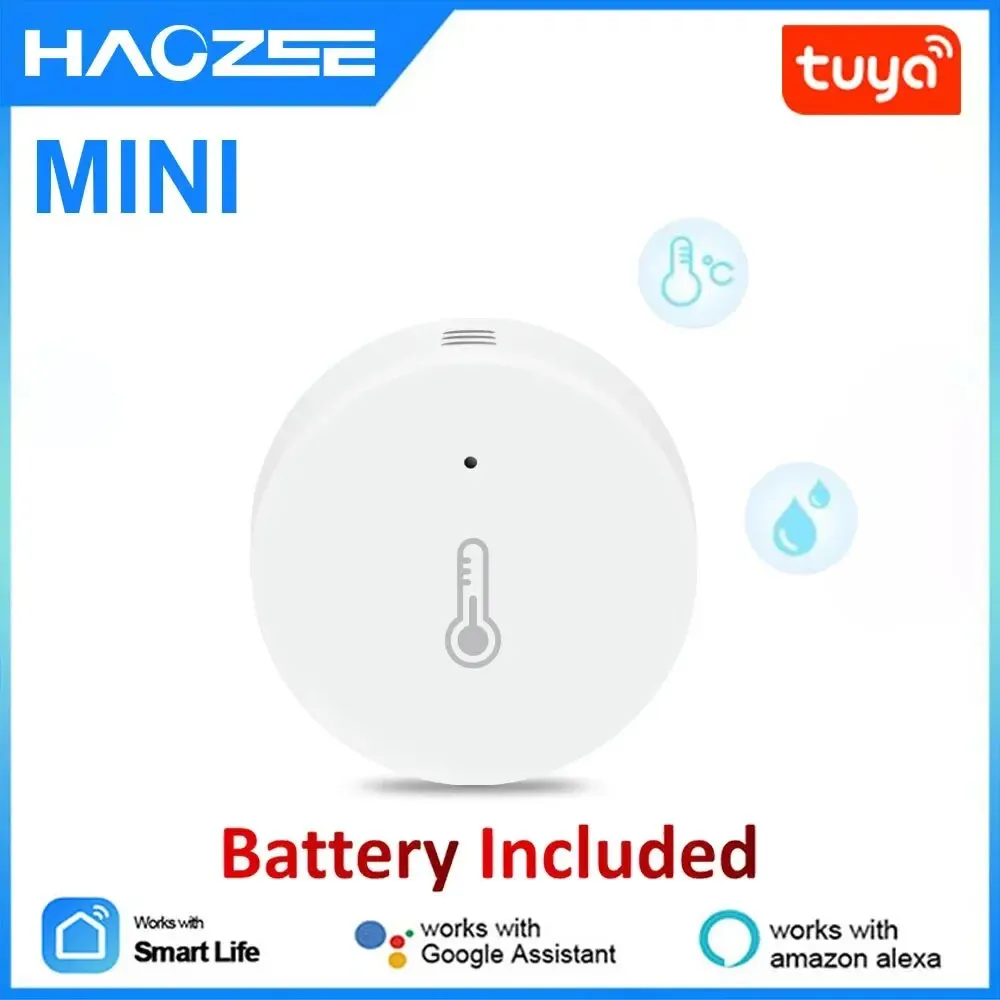 Tuya Smart Zigbee Temperature And Humidity Sensor Indoor Thermometer Monitor For Home Work With Alexa Google Home Assistant