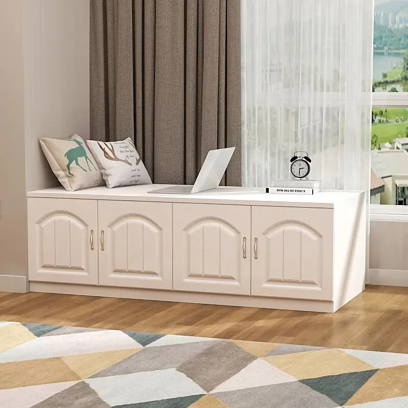 Floor cabinet European bay window cabinet Low cabinet Floor Sitting floor window sill Storage Free combination l