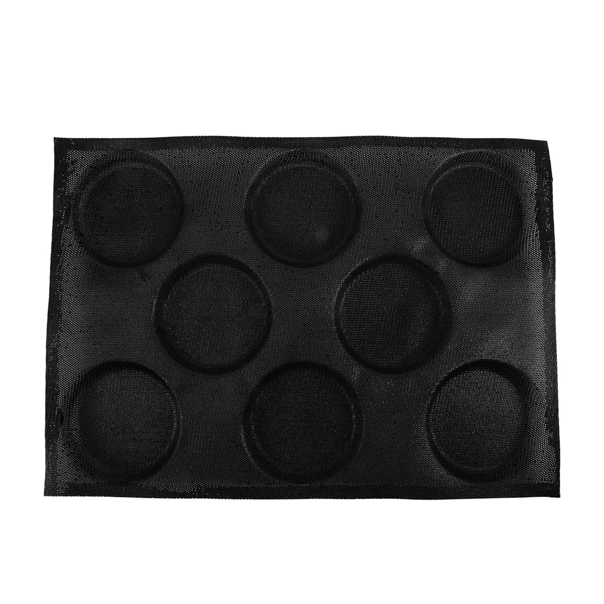 

8 Holes Hamburger Bun Pans for Baking Mesh Silicone Bread Pans for Baking Non Stick Perforated Baking Molds