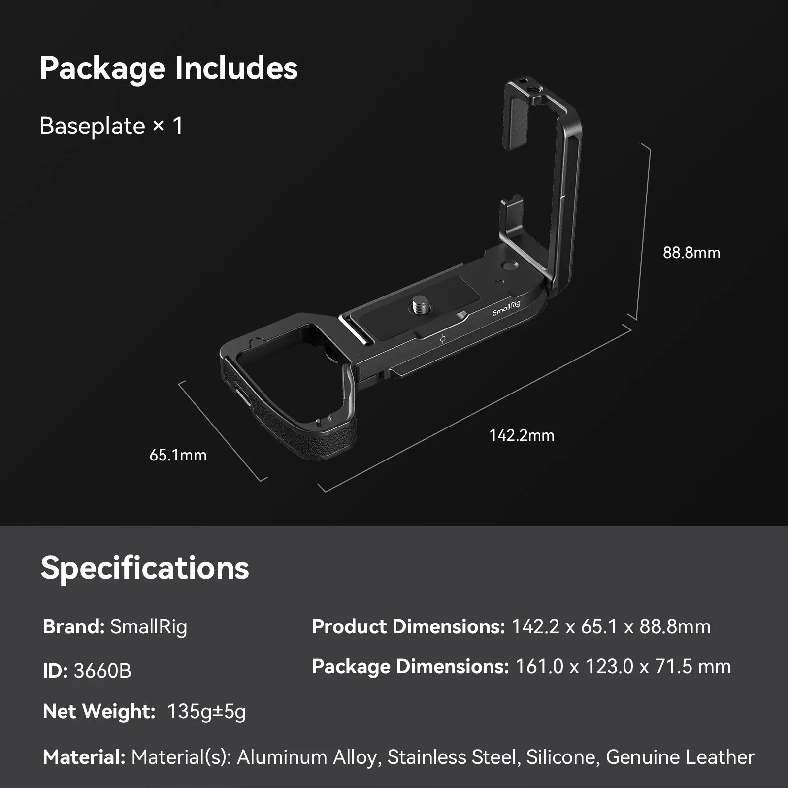 smallrig-l-bracket-for-sony-alpha-7r-v-alpha-7-iv-7s-iii-a1-7r-iv-a9-ii-with-1-4-20-threaded-hole-3660b