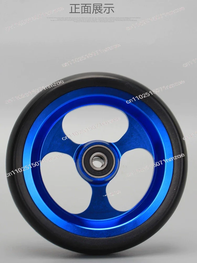Sports Wheelchair 5 Inch Aluminum Alloy Front Caster Wheel High Speed Wear Resistant Replacement Parts