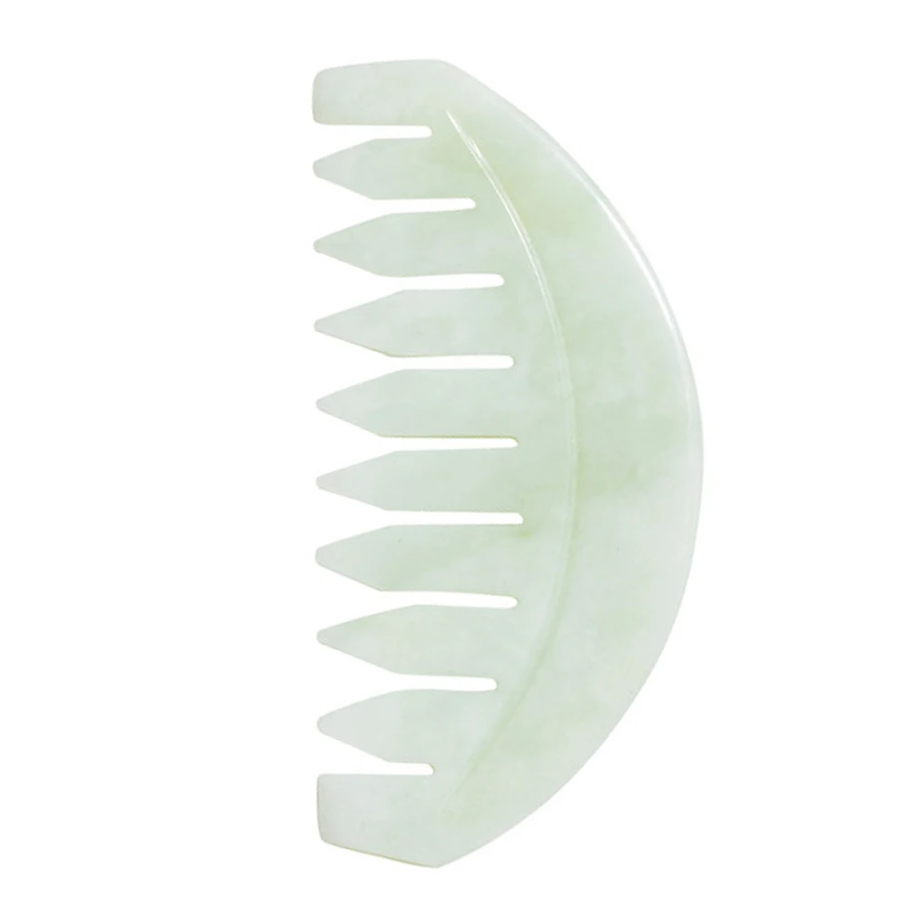 

Натуральная каменная доска Гуа Ша, ретро нефритовые щетки для массажа тела, антистатическая расческа с циркуляцией меридиана для мужчин и женщин, инструмент для ухода за волосами