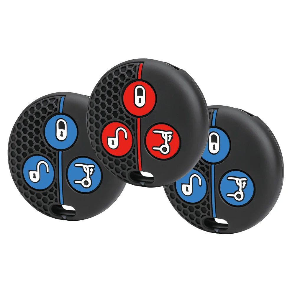 3 Buttons Silicone Remote Key Shell Fob Car Case For Mercedes Benz SMART Fortwo 450 Forfour Roadster City-Coupe Car Styling