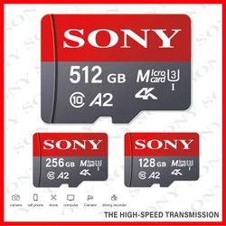 SONY Micro SD Card High Speed Original Memory Card 128GB 64GB 256GB 512GB 1TB MicroSD Flash Card For CellPhone Camera Table PC