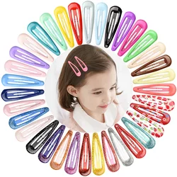 20 Teile/satz 2 Zoll BB Clips Snap Haar Clips Keine Slip Metall Haar Clip Y2K Haarspangen für Baby Mädchen Kleinkinder kinder Frauen Zubehör