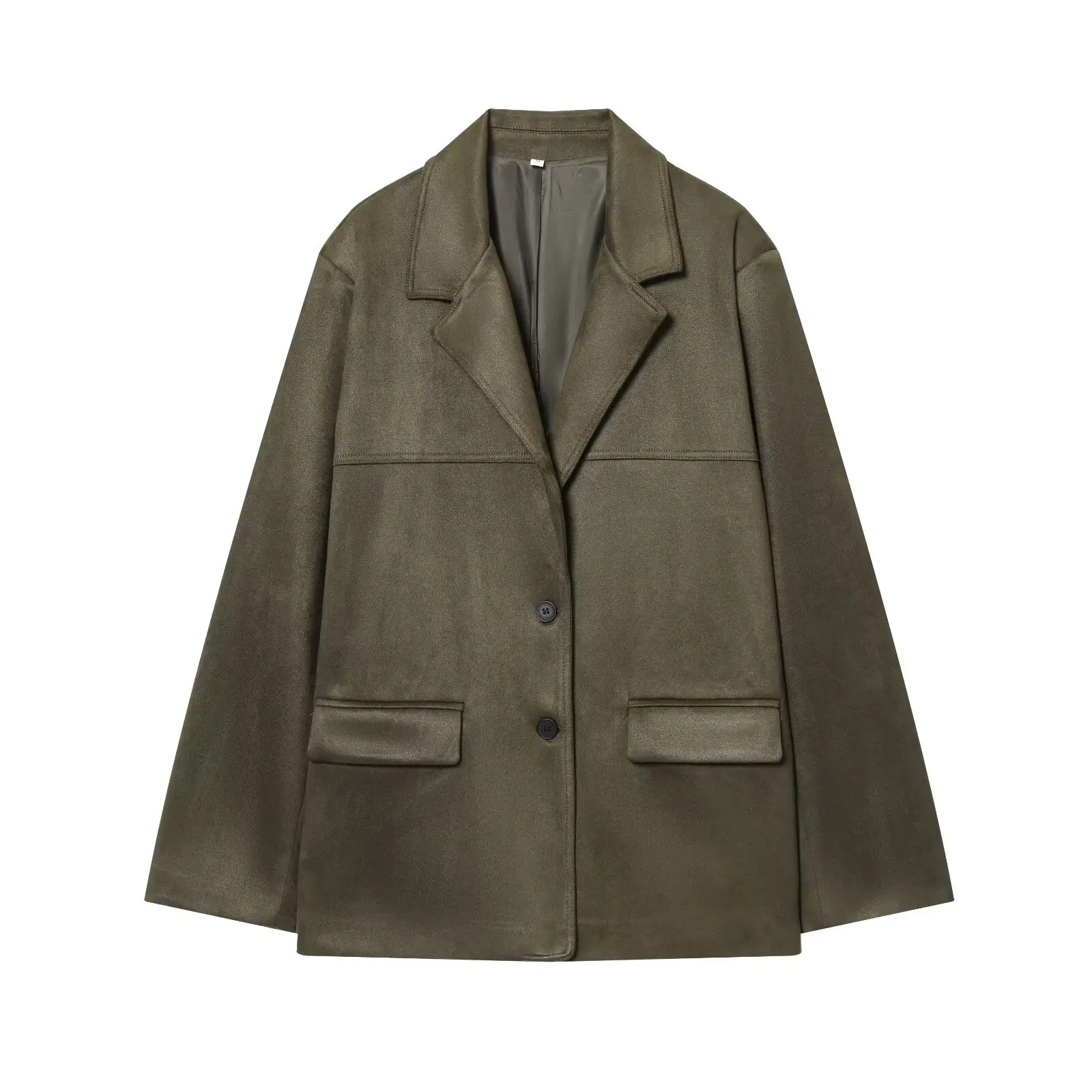 

Women's New Arrival Blazer Notched Lapel with Double-Button Fastening Large Pockets for a Sleek Vintage Look High-Quality Fabric