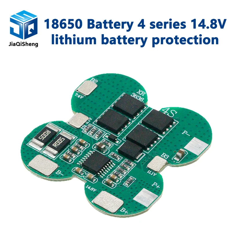 18650 Battery 4 Series 14.8V lithium battery protection board 15A Battery accessories with equalization protection board