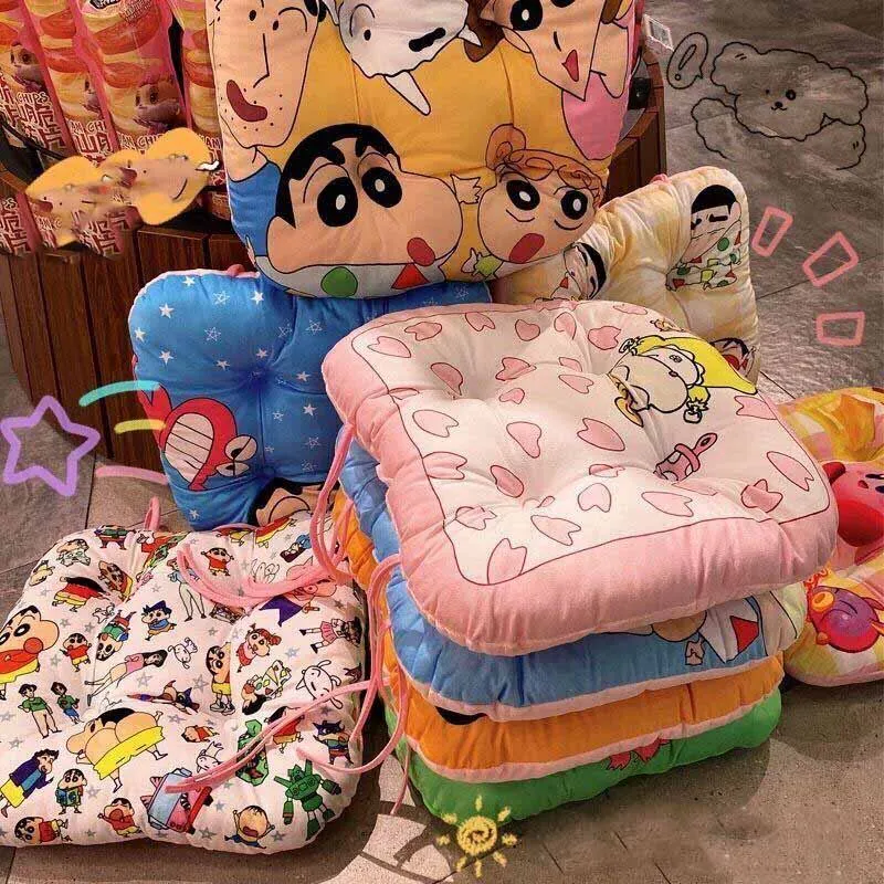 

Crayon Shin-Chan Kawaii Anime Seat Cushion Cute Cartoon Soft and Comfortable Non-Slip Thickened Office Chair Cushion Girls Gifts