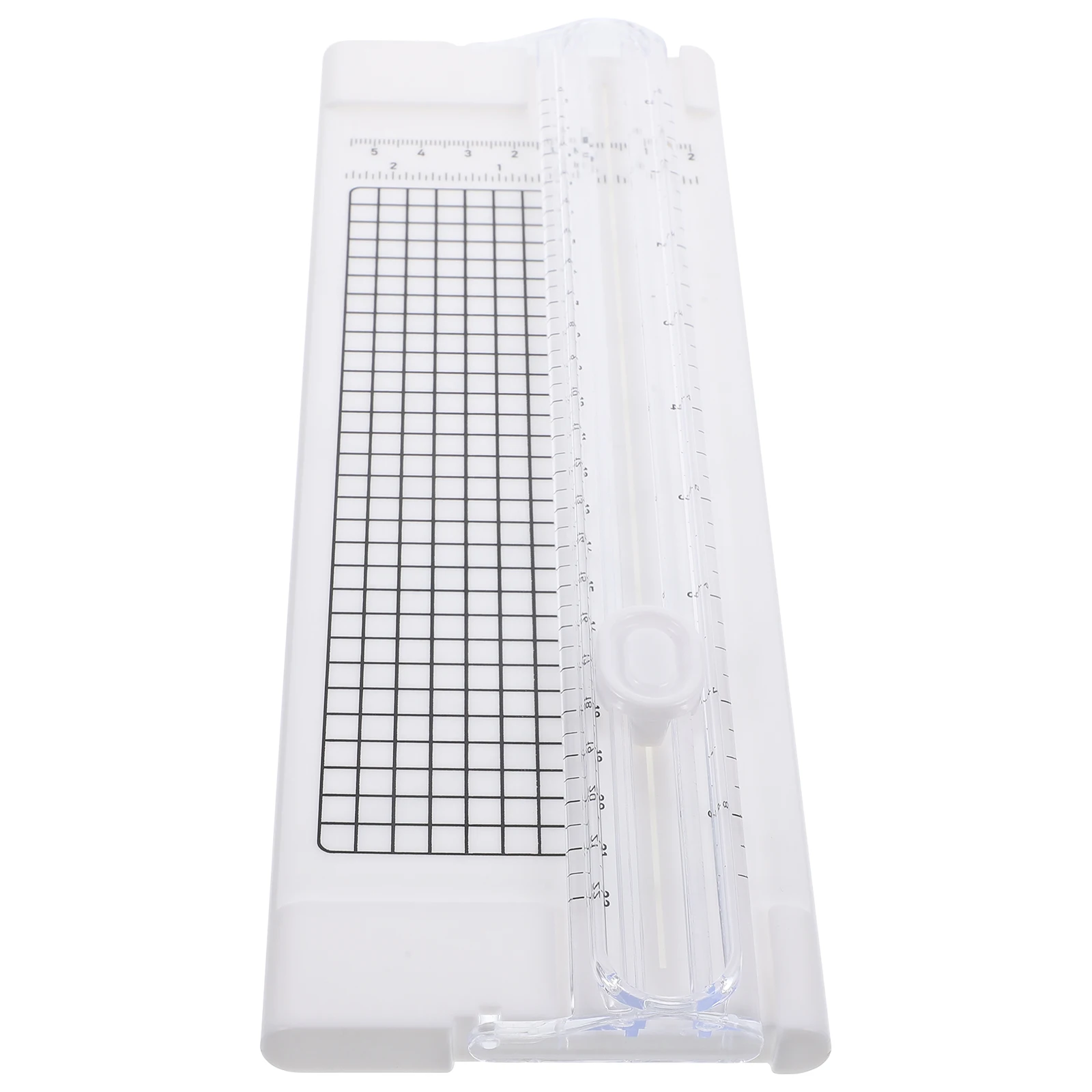 

Mini Paper A4 White Portable Photo Trimmer for Students DIY Crafts Sturdy Material Clear Scale Easy Cutting Small Paper