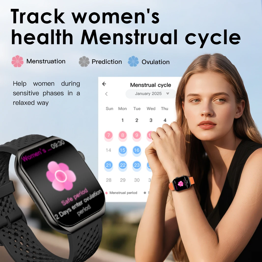 tudo por 1 real smartwatch 2025 Bluetooth Call Smartwatch Touch Dial for Android Music Fitness Tracker Sports Watches