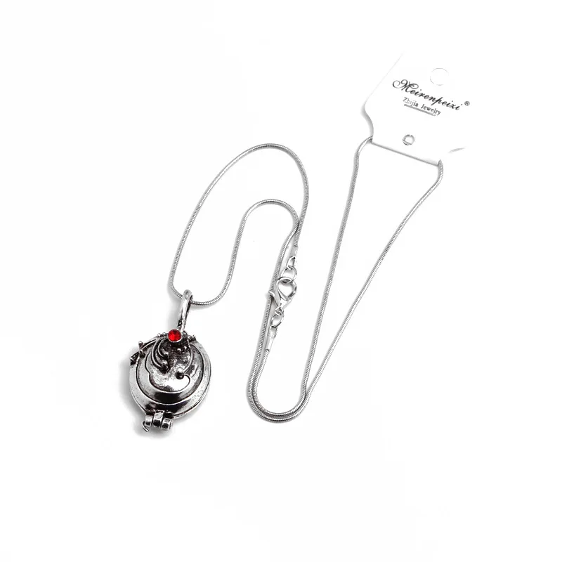 The Vampire Diaries Necklace Elena Gilbert Necklaces for Women Movie Jewelry Charm Katherine Klaus Forbes Blue Stone Choker