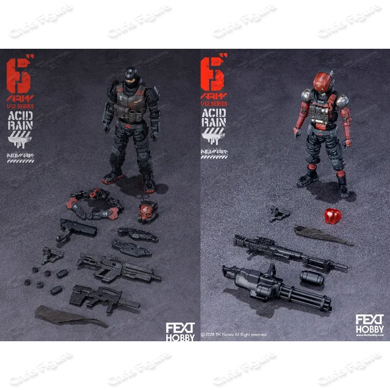 

In Stock Acid Rain War 6 Inches FXH-AR-005 006 Guard Trooper ARV-001 Red Locust 1/12 Collection Gift Hobby