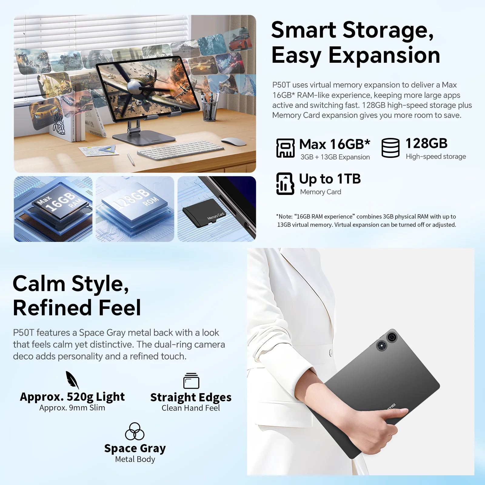 Teclast T50 Max 11 Android 14 Tablet 8GB+12GB 256GB