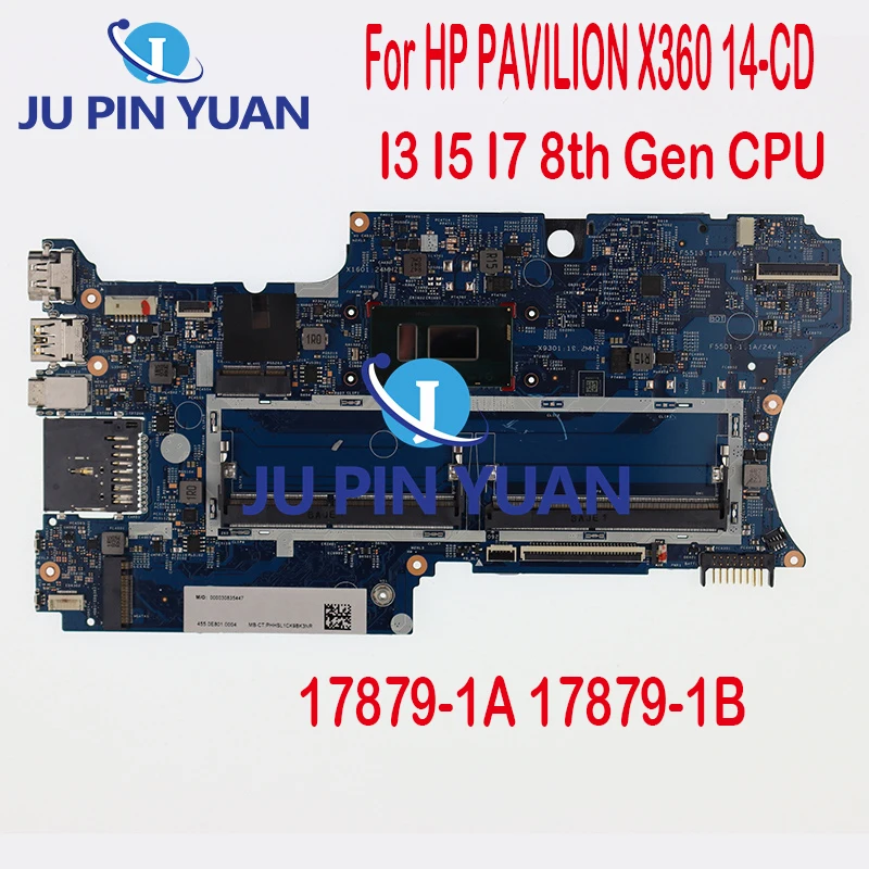 For HP PAVILION X360 14-CD Laptop Motherboard Mainboard 14-CD 17879-1B Motherboard With 4415U I3 I5 I7 8th Gen CPU