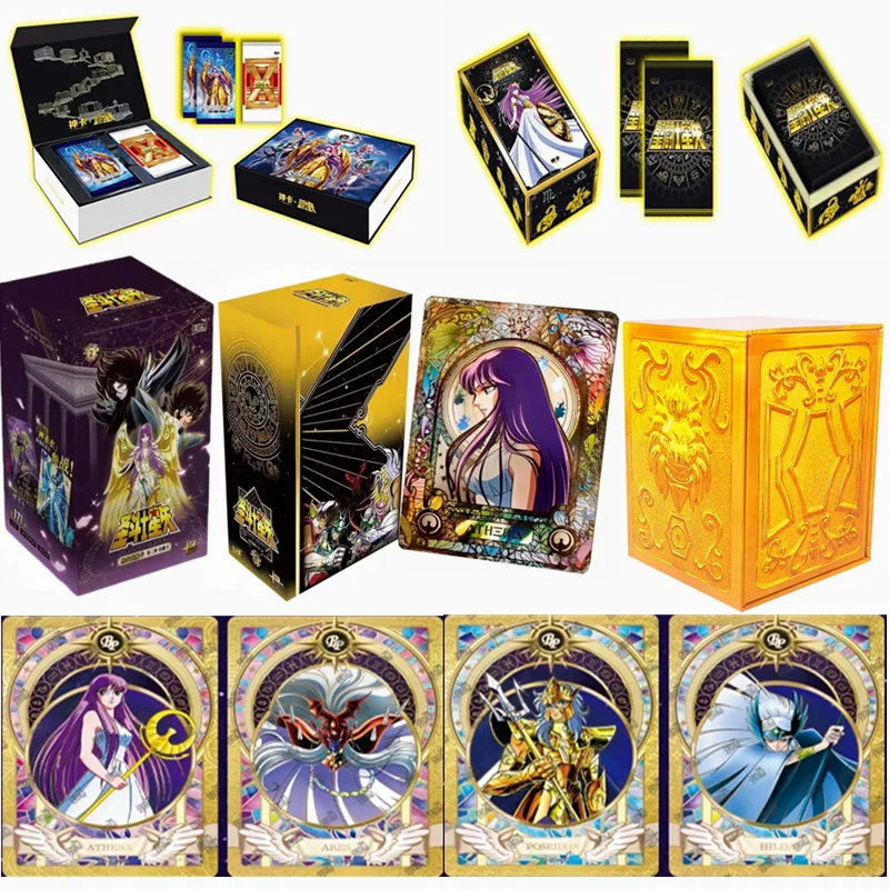 

Genuine KAYOU Saint Seiya Cards Myth Cloth Anime Collection Card Saint Cloth Awakening Saori Kido Peripherals Paper Games Toys