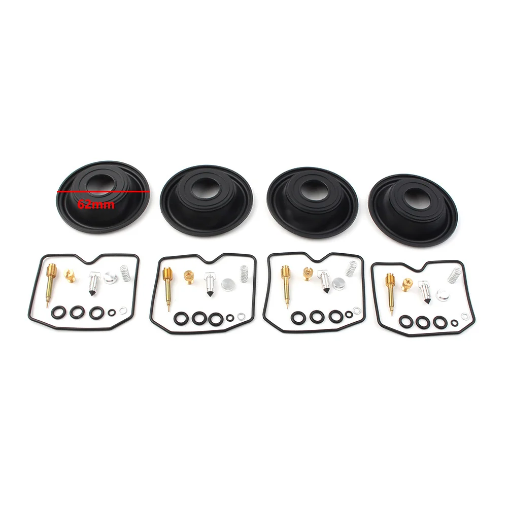 4 Sets Motorbike Carburetor Repair Kit Vacuum Diaphragm For Suzuki GSF600 S BANDIT GSF 600 S 1996-2003